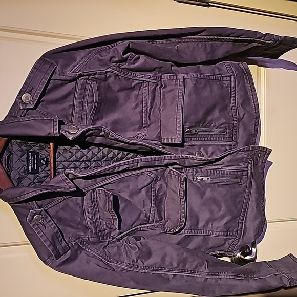 American Eagle women's quilted canvas-like jacket Size L - Picture 5 of 8